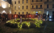 Upaljena druga adventska svijeća na Šćitu, svijeća MIRA